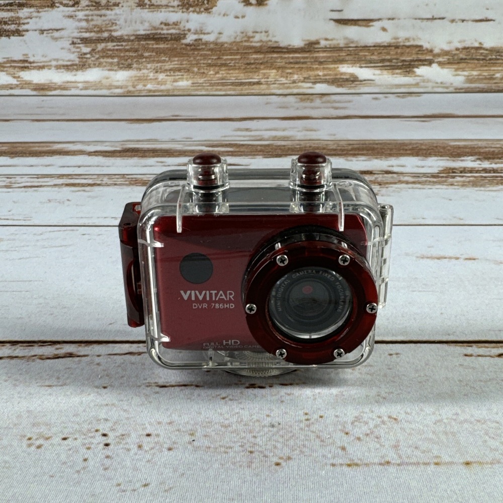 Vivitar DVR786HD HD Waterproof Action Camcorder - Red Only